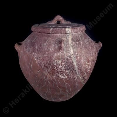 Red marble pithos