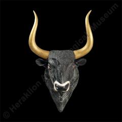 Stone bull's-head rhyton