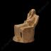 Enthroned female figurine