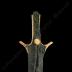 Bronze short sword with gold-riveted hilt