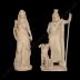 Statue group of Isis-Persephone and Sarapis-Hades