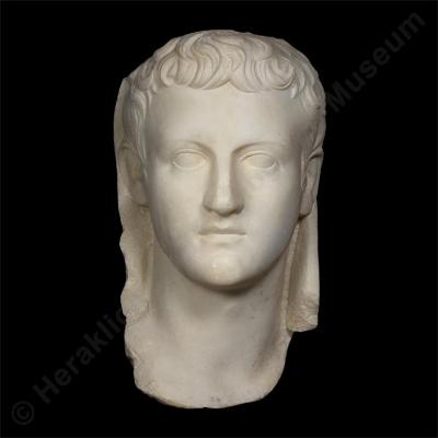 Marble head of Emperor Caligula