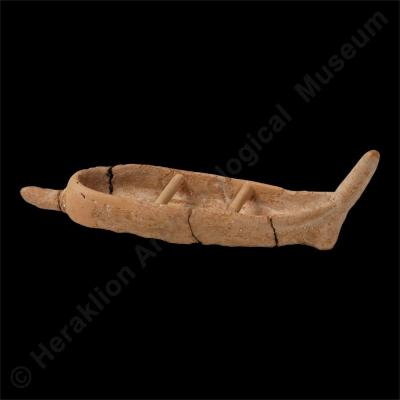 Clay boat model