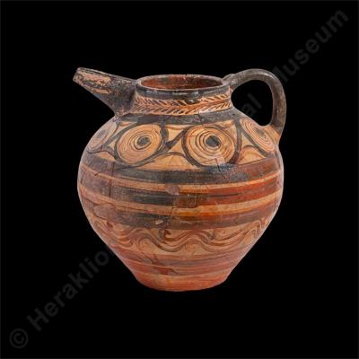 Bridge-spouted jug with decoration in the Standard Tradition