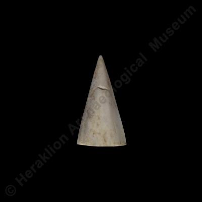 Conical ivory gaming piece