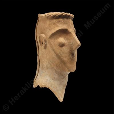 Head of human figurine