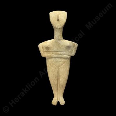 Marble Cycladic-type figurine