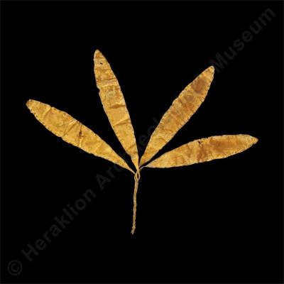 Gold spray of leaves