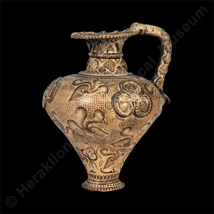 Jug with relief and painted Marine Style decoration
