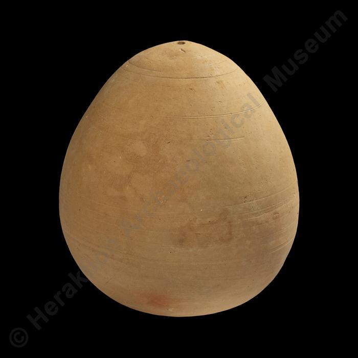 Clay ostrich egg model